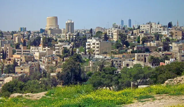 Amman cityscape and skyline from Citadel Hill